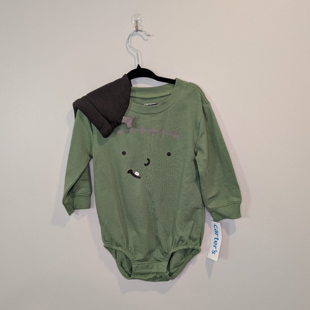 NWT Baby 2-Piece Halloween Frankenstein Outfit Set | 100% Cotton